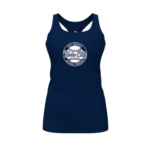 [FT0TRBNV-FYS-LOGO1] Decker Racerback Tank Top (Female Youth S, Navy, Logo 1)