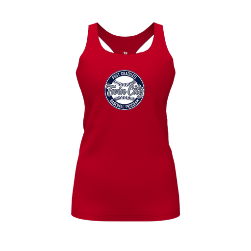 [FT0TRBRD-FYS-LOGO1] Decker Racerback Tank Top (Female Youth S, Red, Logo 1)