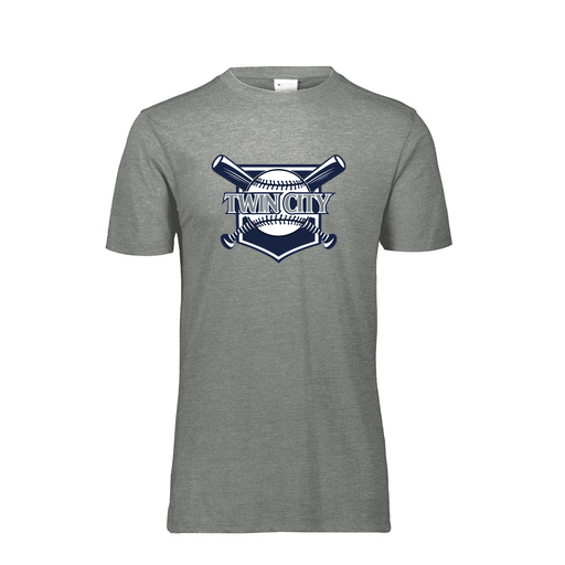 [FTSCUBGY-AS-LOGO2] Decker Men's Tri-Blend T-Shirt - Short Sleeve (Adult S, Gray, Logo 2)