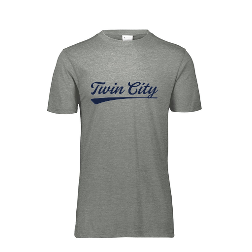 [FTSCUBGY-YS-LOGO3] Decker Youth Tri-Blend T-Shirt - Short Sleeve (Youth S, Gray, Logo 3)