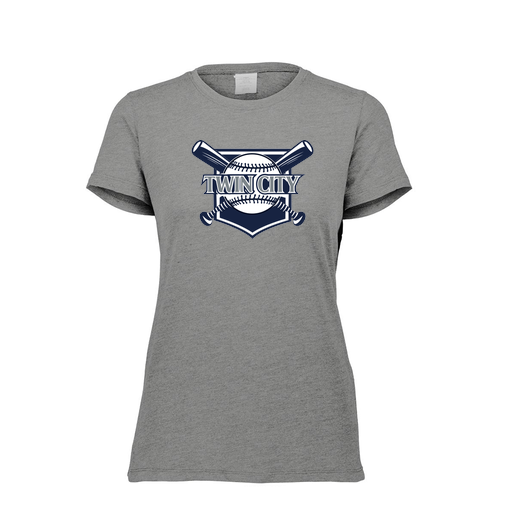 [FTSCUBGY-FAXS-LOGO2] Decker Women's Tri-Blend T-Shirt - Short Sleeve (Female Adult XS, Gray, Logo 2)