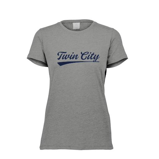 [FTSCUBGY-FAXS-LOGO3] Decker Women's Tri-Blend T-Shirt - Short Sleeve (Female Adult XS, Gray, Logo 3)