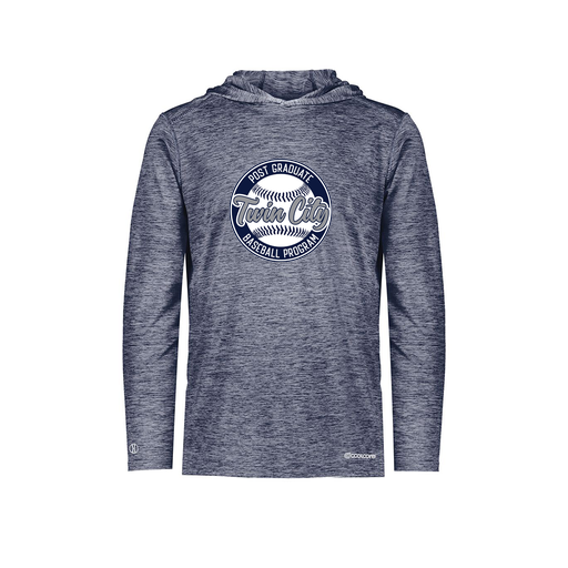 [FOLHCGNV-AS-LOGO1] Decker Men's Charge Hoodie (Adult S, Navy, Logo 1)