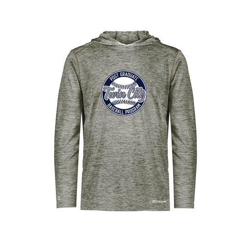 [FOLHCGGY-AS-LOGO1] Decker Men's Charge Hoodie (Adult S, Gray, Logo 1)