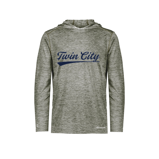 [FOLHCGGY-AS-LOGO3] Decker Men's Charge Hoodie (Adult S, Gray, Logo 3)