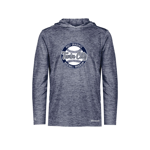 [FOLHCGNV-YS-LOGO1] Decker Youth Charge Hoodie (Youth S, Navy, Logo 1)