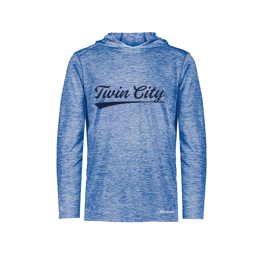 [FOLHCGRY-YS-LOGO3] Decker Youth Charge Hoodie (Youth S, Royal, Logo 3)