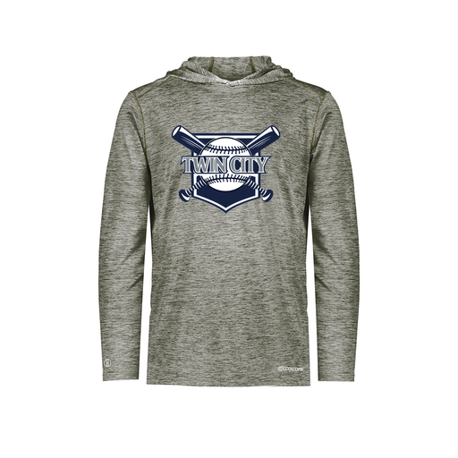 [FOLHCGGY-YS-LOGO2] Decker Youth Charge Hoodie (Youth S, Gray, Logo 2)