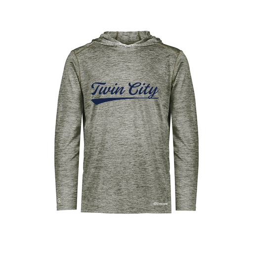 [FOLHCGGY-YS-LOGO3] Decker Youth Charge Hoodie (Youth S, Gray, Logo 3)