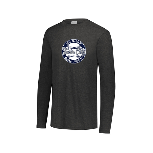 [FTLCUBBK-AXS-LOGO1] Decker Men's Tri-Blend T-Shirt - Long Sleeve (Adult XS, Black, Logo 1)