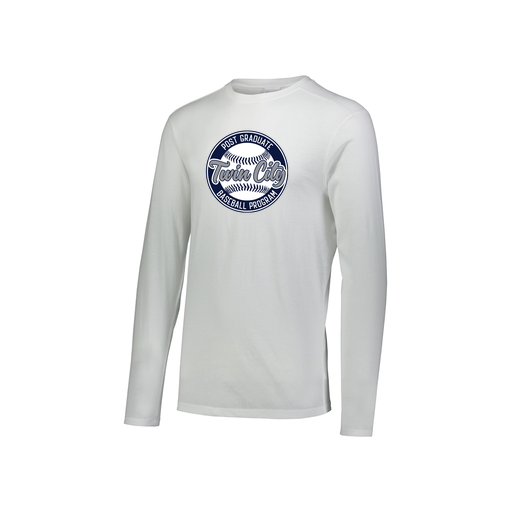 [FTLCUBWH-YS-LOGO1] Decker Youth Tri-Blend T-Shirt - Long Sleeve (Youth S, White, Logo 1)